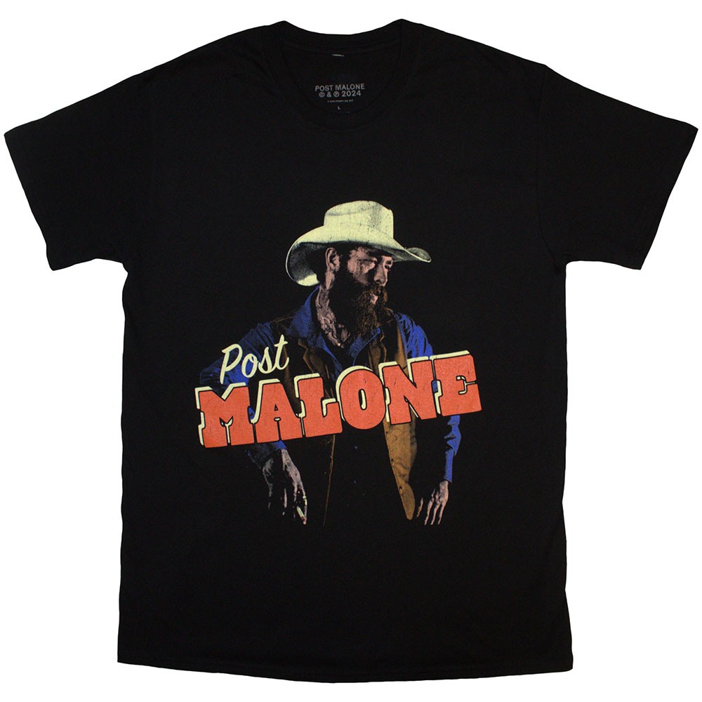 Post Malone - Cowboy Tshirt Homme - Noir